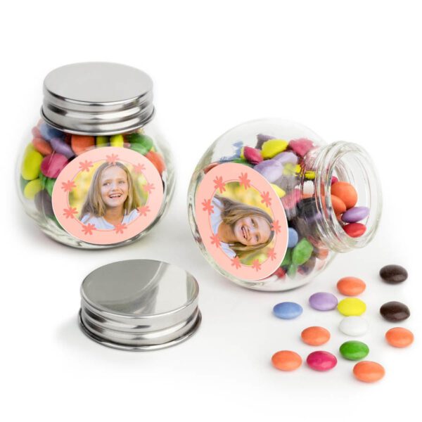 Chocosnoepjes in glazen potje - 100 stuks