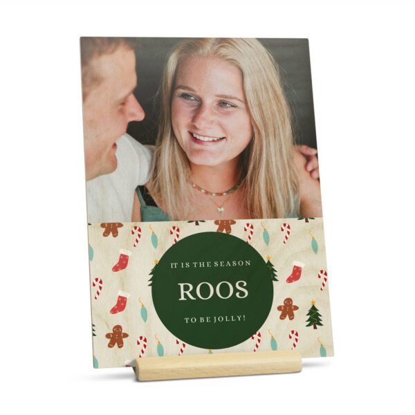 Houten kerstkaart maken
