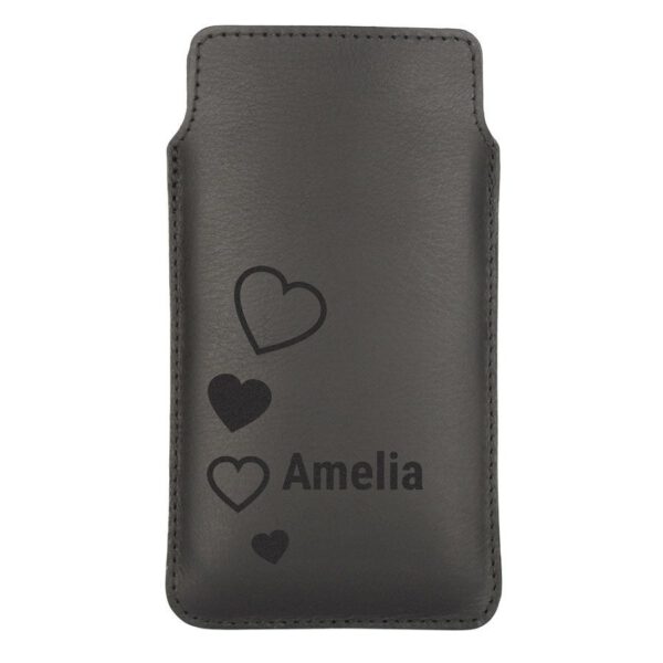 Leren telefoonhoesje - M