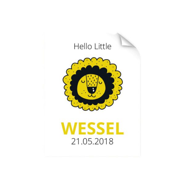 Geboorteposter ontwerpen - 30 x 40 cm