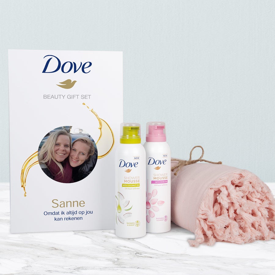 Dove geschenkset maken - Hamam doek