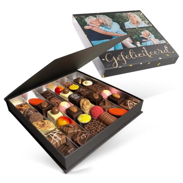 Luxe bonbon giftbox bedrukken (36 stuks)