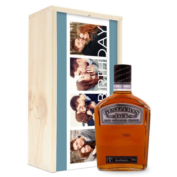 Whiskey in bedrukte kist - Gentleman Jack Bourbon