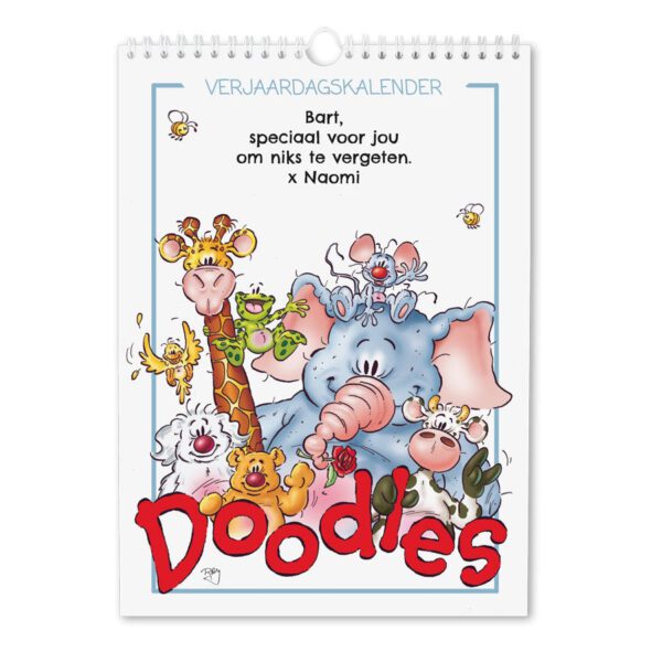 Doodles foto verjaardagskalender maken