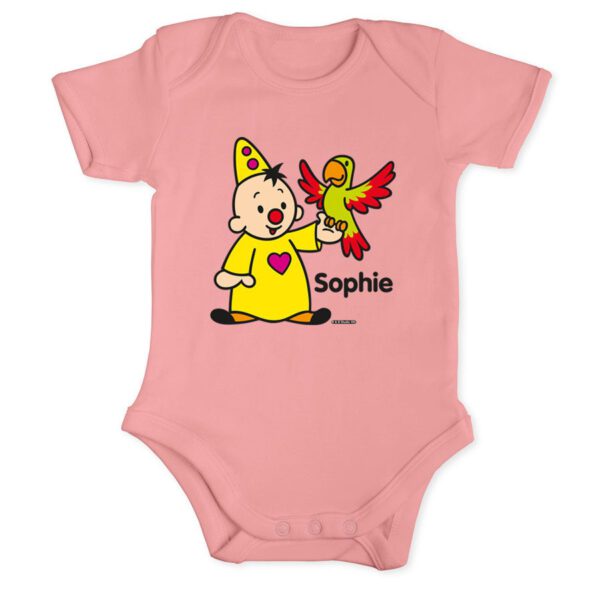 Bumba romper bedrukken - Babyroze - 62/68
