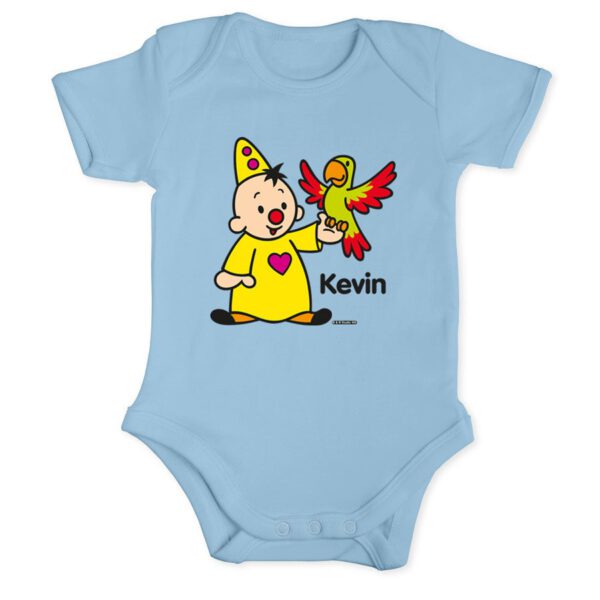 Bumba romper bedrukken - Babyblauw - 50/56