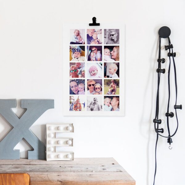 Foto collage poster maken - &apos;Papa en ik&apos; (50x75)