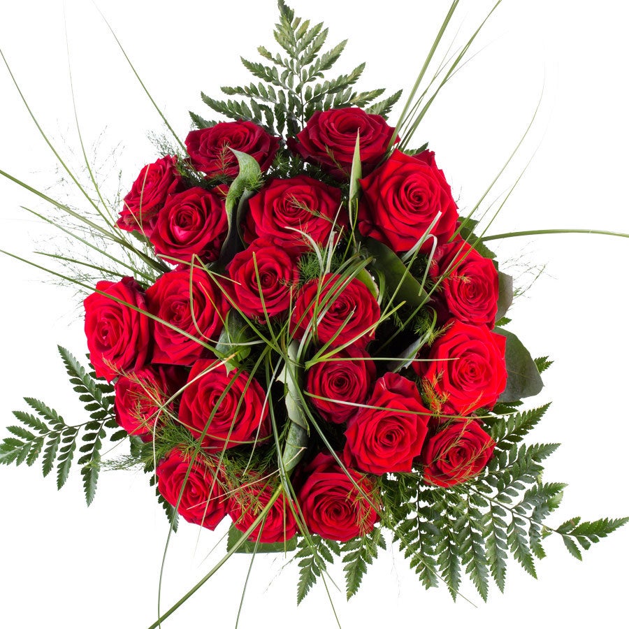 Bloemen - Boeket Rode Rozen (Groot)