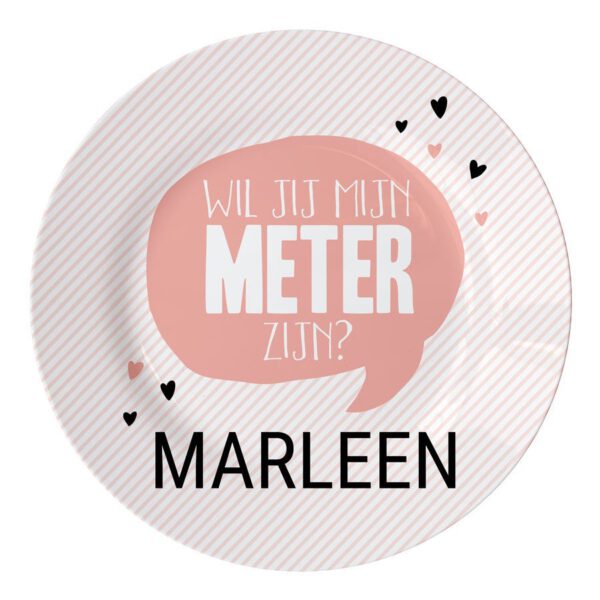 Bord voor meter bedrukken