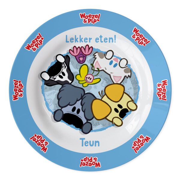 Woezel & Pip bordje bedrukken