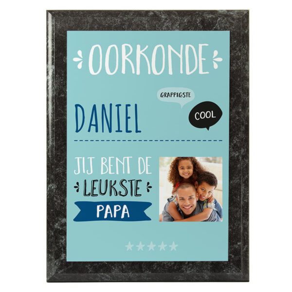 Beste papa oorkonde maken