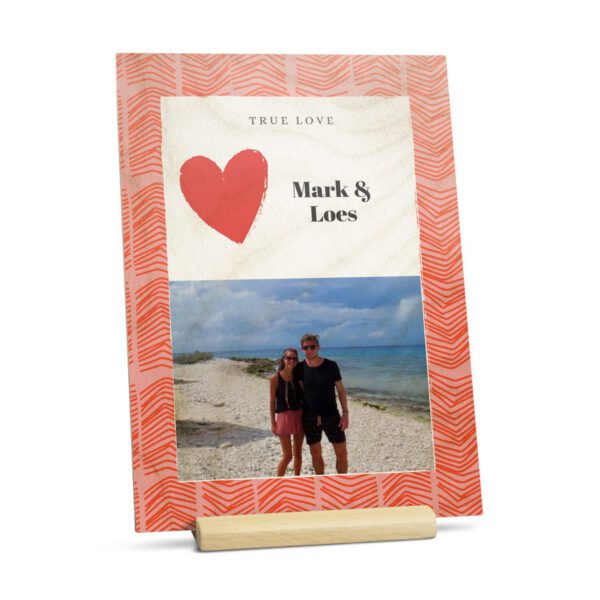 Houten valentijnskaart maken - Verticaal
