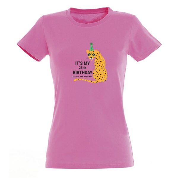 T-shirt voor vrouwen bedrukken - Roze - L