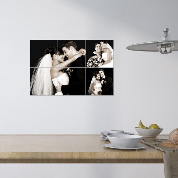Instacollage fotopanelen bedrukken - 20x20 - Liggend - Glans (6 tegels)