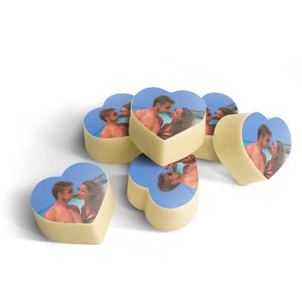 Chocolade bonbons hart met foto