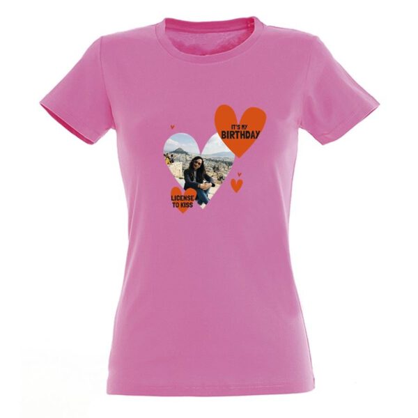 T-shirt voor vrouwen bedrukken - Roze - S