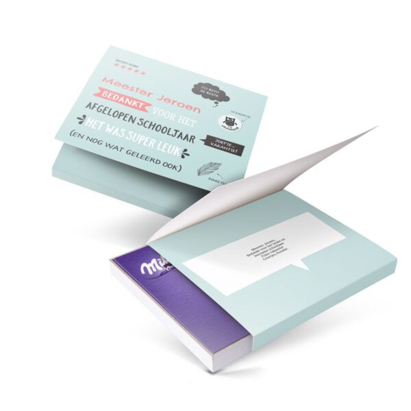 Milka giftbox bedrukken - Juf / Meester