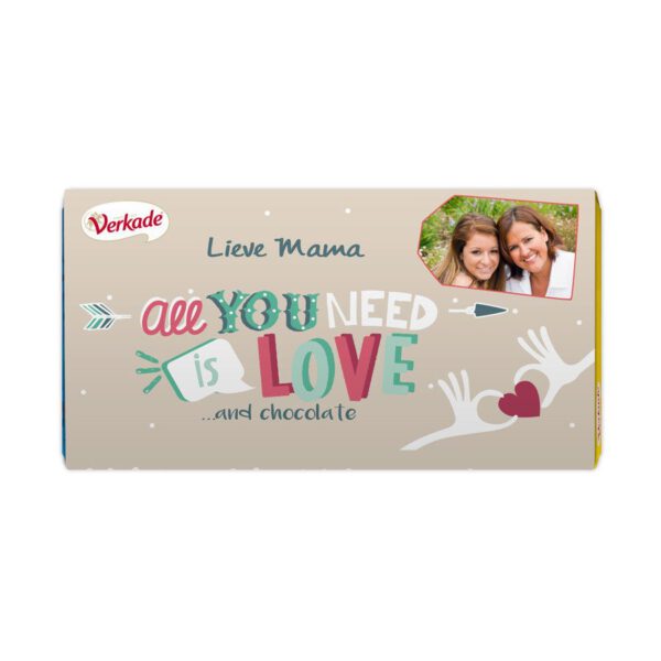 Verkade chocoladereep bedrukken - All you need (Melk)