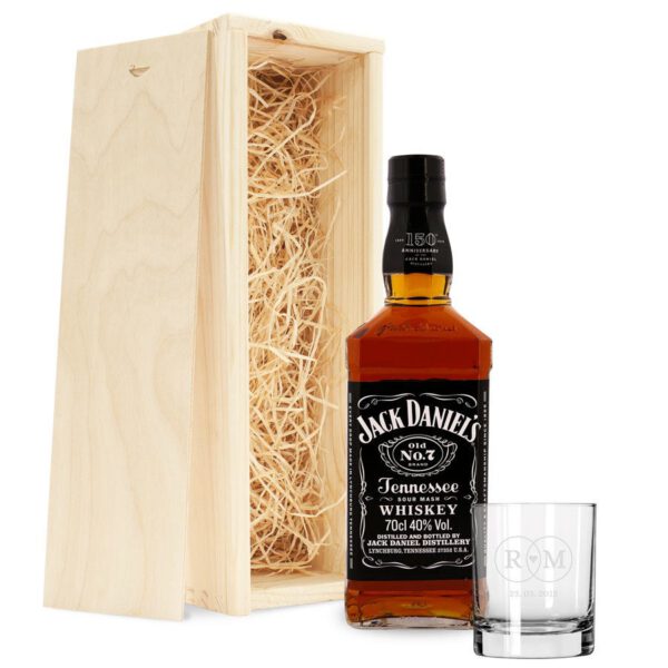 Jack Daniels whiskeypakket met glas