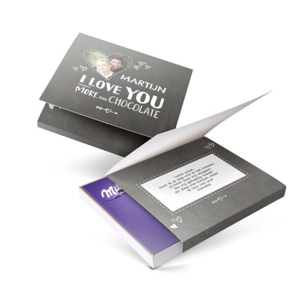 Milka giftbox bedrukken - Liefde