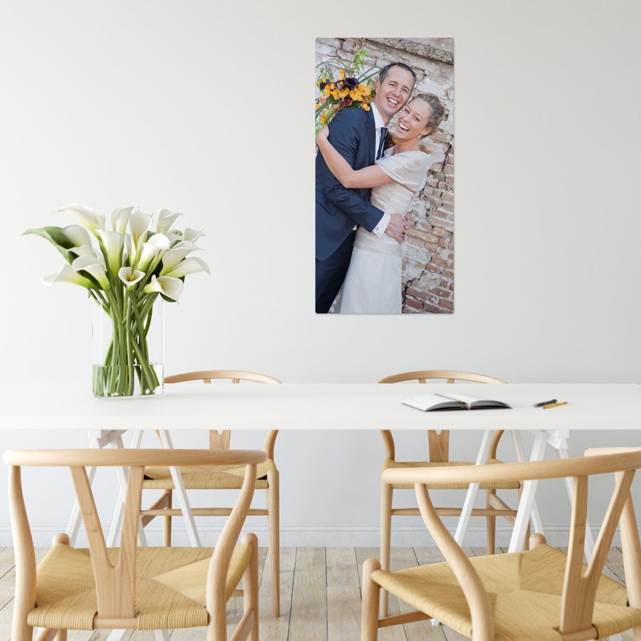 Foto op aluminium afdrukken - Wit (ChromaLuxe) - 40 x 80 cm