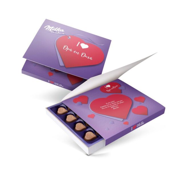 Say it with Milka giftbox bedrukken - Liefde - 110 gram