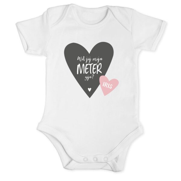 Romper voor meter bedrukken - Wit - 50/56
