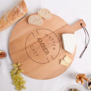 Houten serveerplank - Beuken - Rond (M)