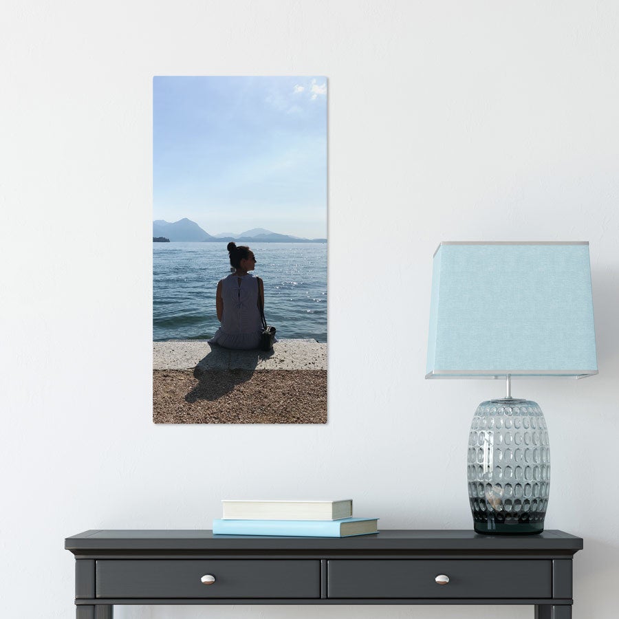 Foto op aluminium afdrukken - Wit (ChromaLuxe) - 30 x 60 cm