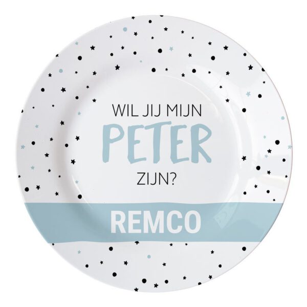 Bord voor peter bedrukken