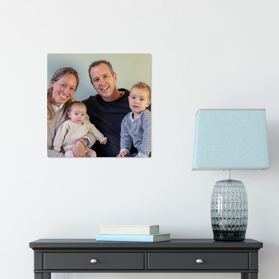 Foto op aluminium afdrukken - Wit (ChromaLuxe) - 40 x 40 cm