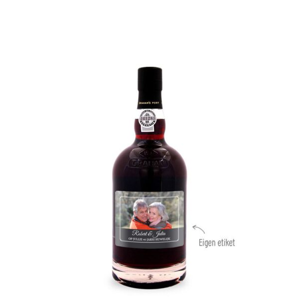 Port met bedrukt etiket - Graham&apos;s 10 Years