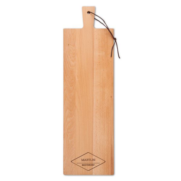 Houten snijplank graveren - Beuken - Langwerpig - staand (M)