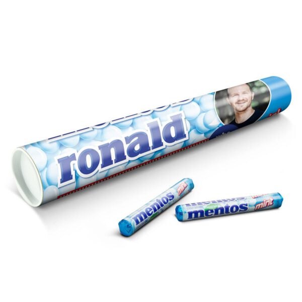 Gepersonaliseerde Mentos XXL rol - Mint