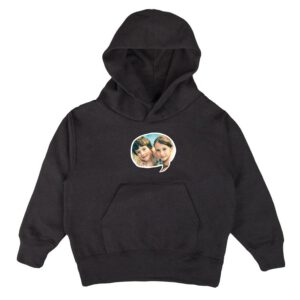 Hoodie voor kinderen bedrukken - Zwart - 6 jaar