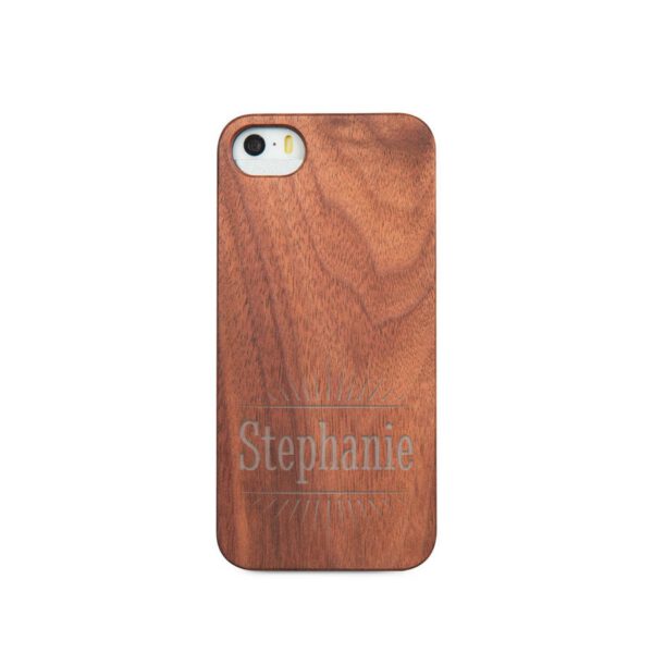 Houten telefoonhoesje graveren - iPhone 5/5s