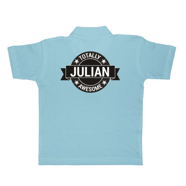 Polo voor kinderen bedrukken - Blauw - 10 jaar