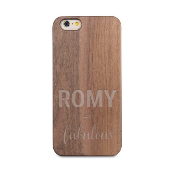 Houten telefoonhoesje graveren - iPhone 6s