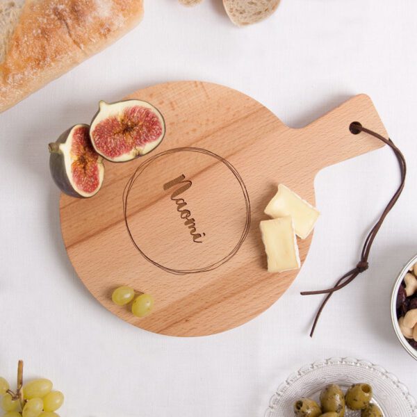 Houten serveerplank - Beuken - Rond (S)