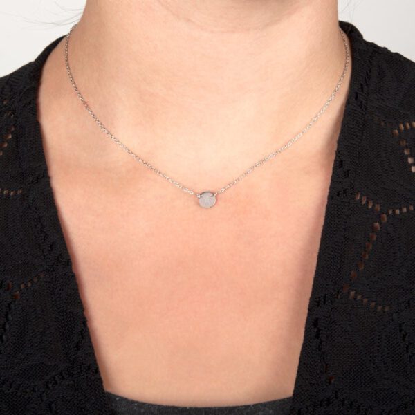 Zilveren ketting met initialen graveren - Tag