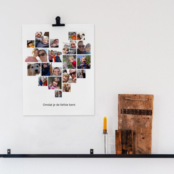 Foto collage poster maken - &apos;Mama en ik&apos; (30x40)