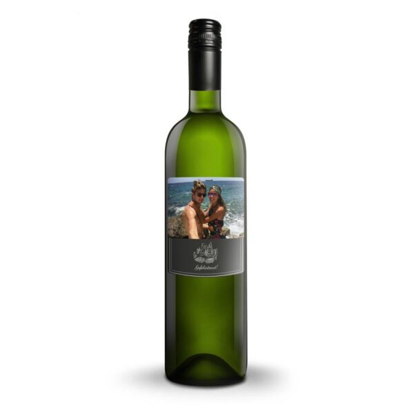 Wijn met bedrukt etiket - Luc Pirlet - Sauvignon Blanc