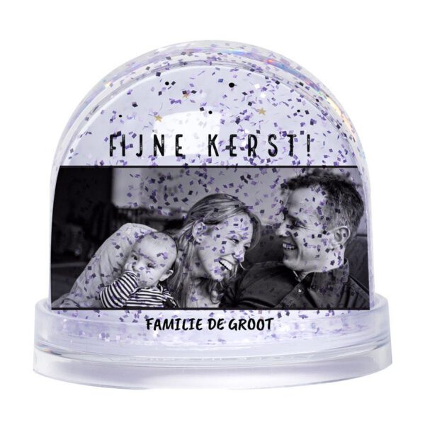 Sneeuwbol bedrukken Glitter