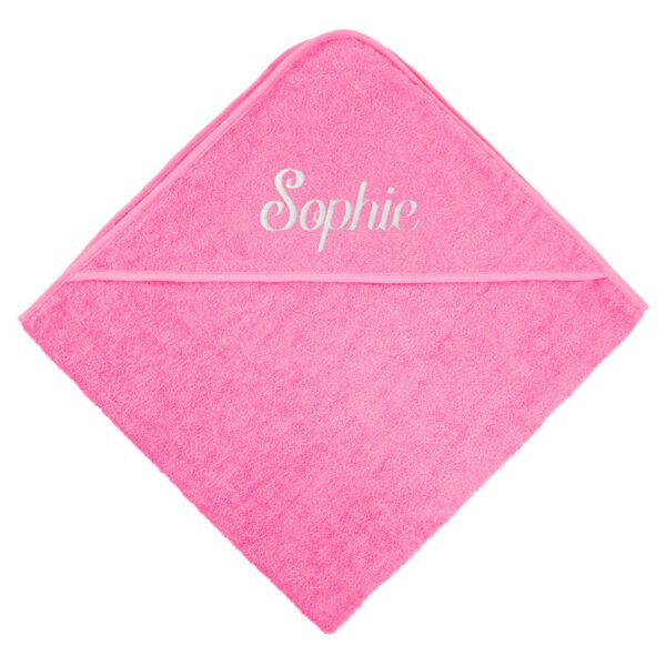 Baby omslagdoek met naam - Roze