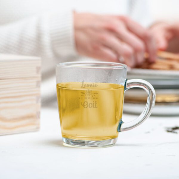 Moederdag theeglas graveren