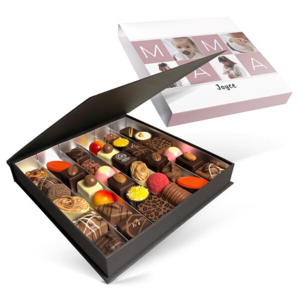 Luxe bonbon giftbox bedrukken - Moederdag (36 stuks)