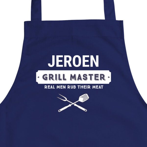 BBQ schort bedrukken - Blauw
