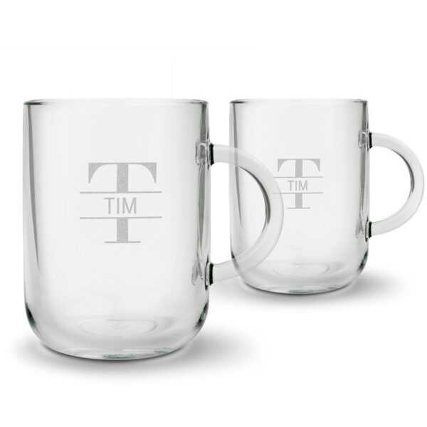 Theeglas graveren - rond