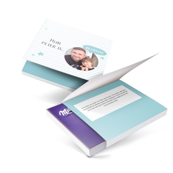 Milka giftbox bedrukken - Peter - 110 gram