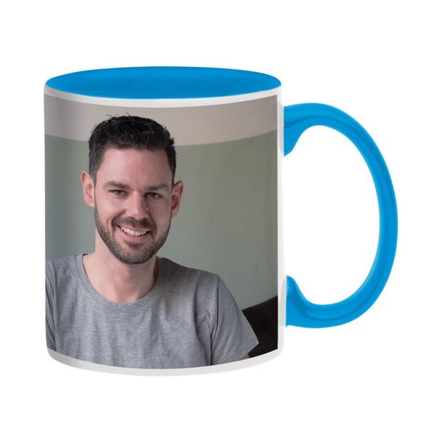 Mok met foto bedrukken - Blauw